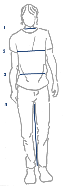 Mens measuring guide