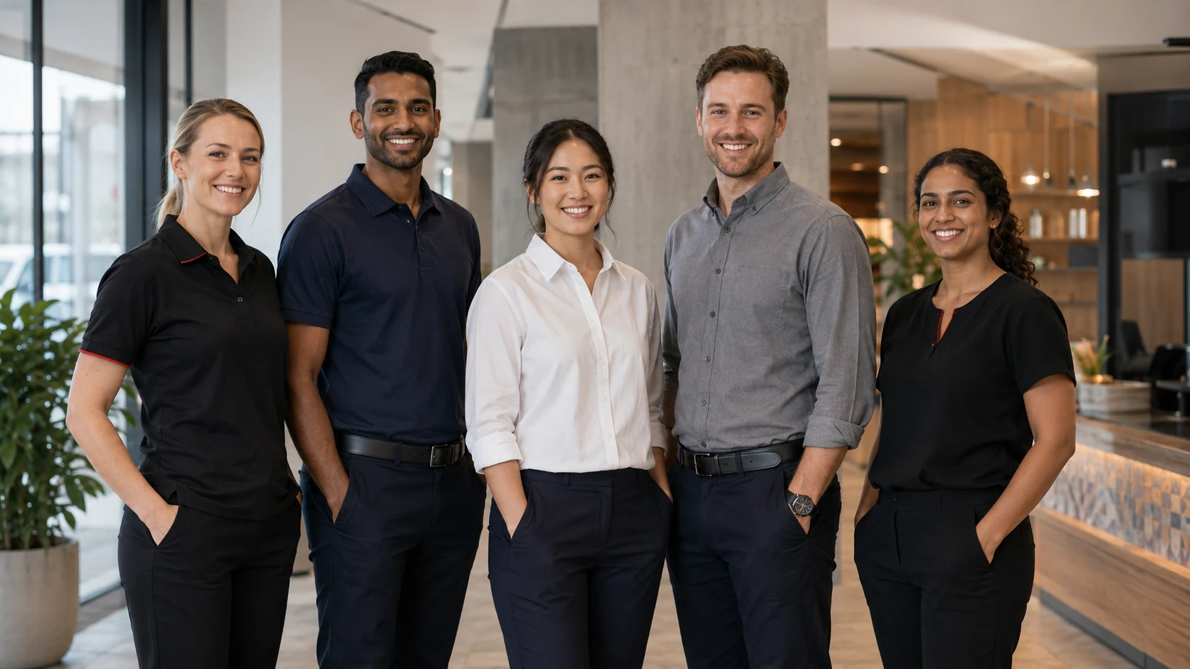 Coordinated NewGen uniform range across different garments