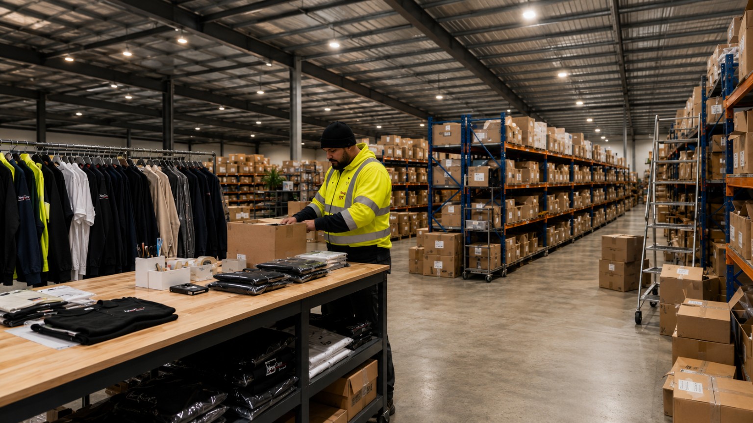 NewGen warehouse fulfilment and uniform packing operation